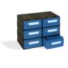 CAIXA 6 GAVETAS AZUL
