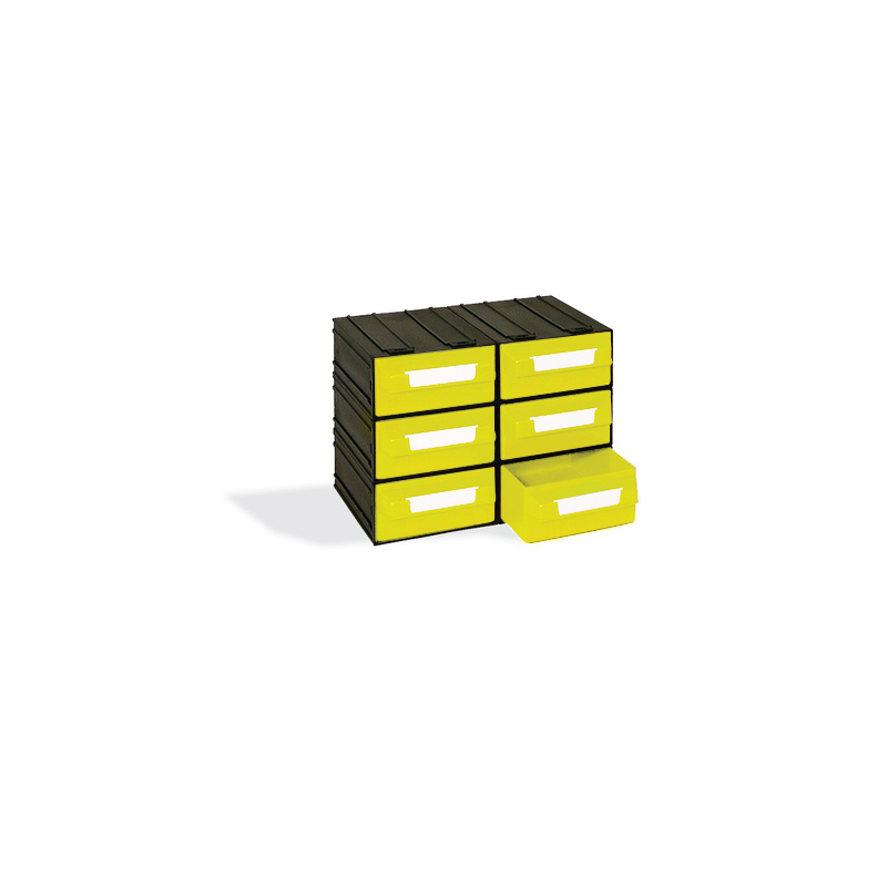 CAIXA 6 GAVETAS AMARELO