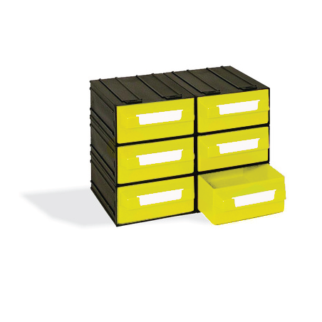 CAIXA 6 GAVETAS AMARELO