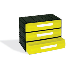 CAIXA 3 GAVETAS AMARELO