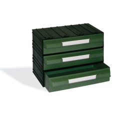 CAIXA 3 GAVETAS VERDE