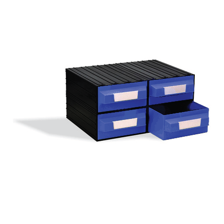 CAIXA 4 GAVETAS AZUL