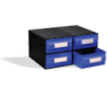 CAIXA 4 GAVETAS AZUL