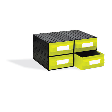 CAIXA 4 GAVETAS AMARELO