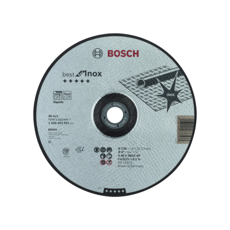 Corte côncavo Best Inox-Rapido:230x1,9mm