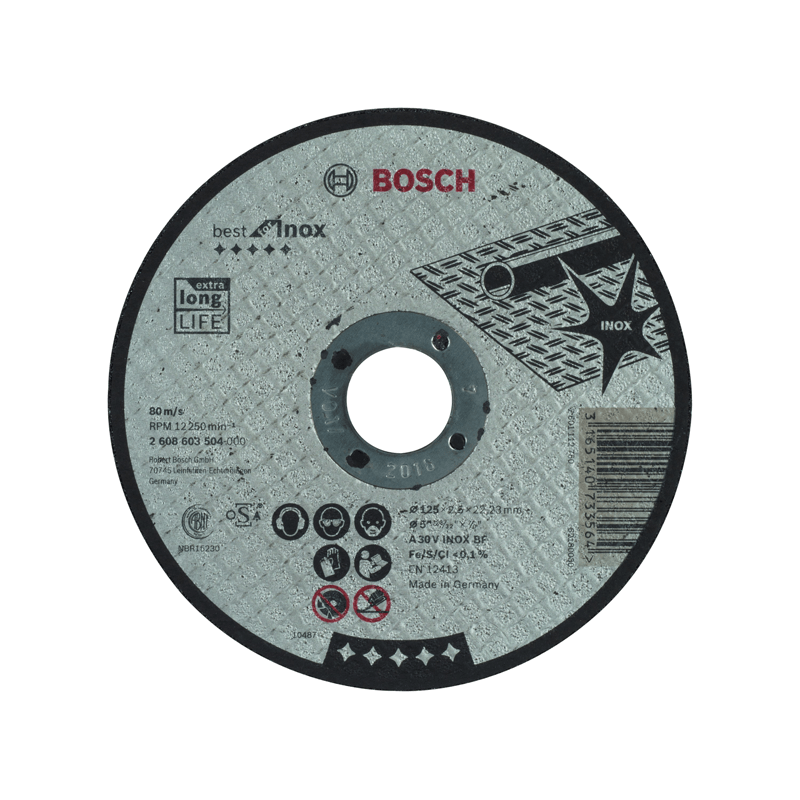 Corte direito Best Inox: 125x2,5mm