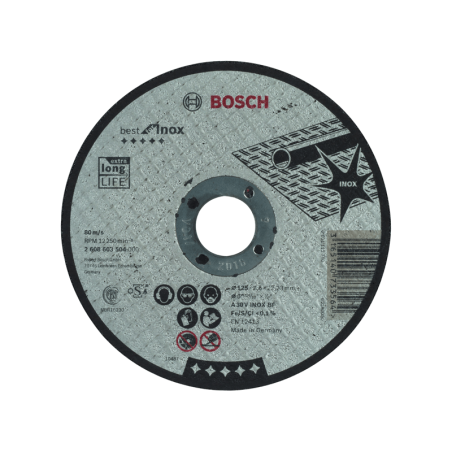 Corte direito Best Inox: 125x2,5mm