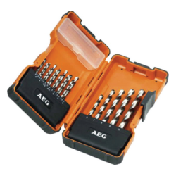 AEG 19 Single Power Set HSS-G TiN Drill Bits