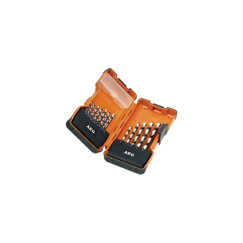 AEG 19 Single Power Set HSS-G TiN Drill Bits