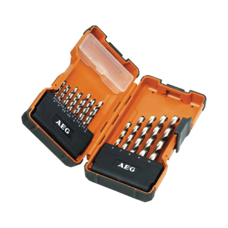 AEG 19 Single Power Set HSS-G TiN Drill Bits
