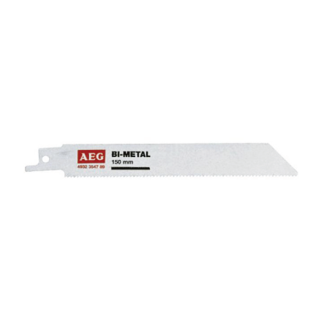 Lâmina para Serras de Sabre para Cortar Madeira / Plástico / Metal S922BF  AEG 150 mm