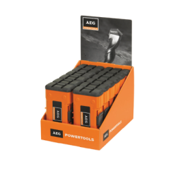 AEG Counter Display with 12 Power Set SDS-Plus Drill Bits
