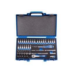 KING TONY 1/4' Socket Set Metric Size 50 (un.) 2550MRV