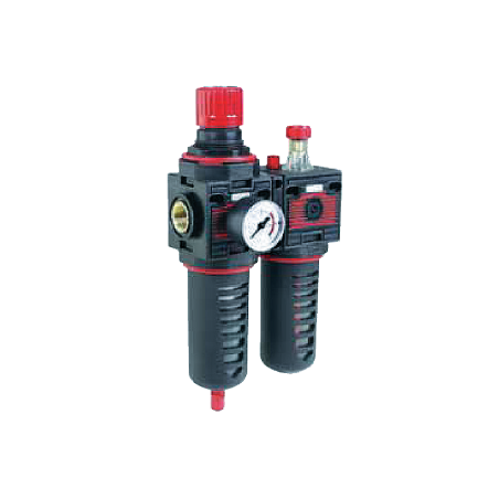 BELFLEX Regulator with Pressure Gauge, Filter and Semi-automatic Drainage 930/12