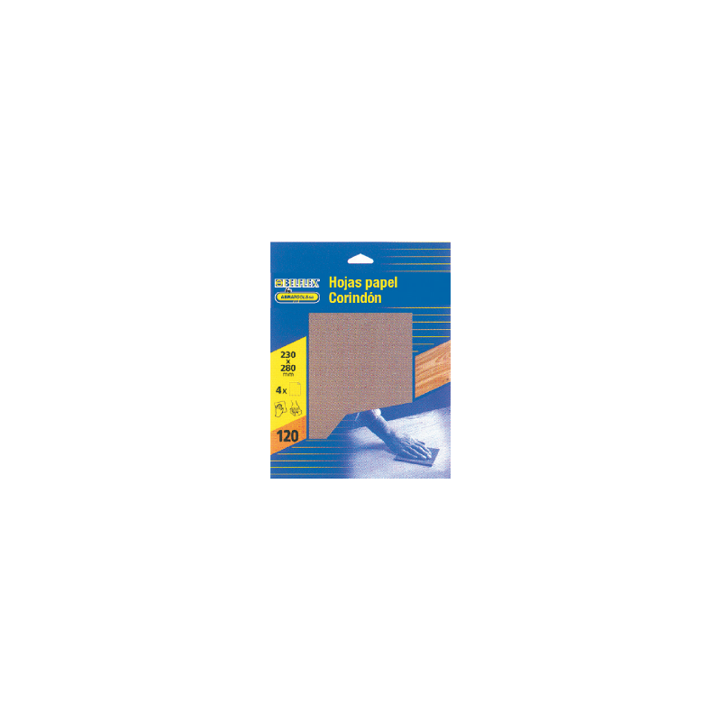 BELFLEX Brown Corundum Sandpaper Sheets A-120 230  x 280 mm