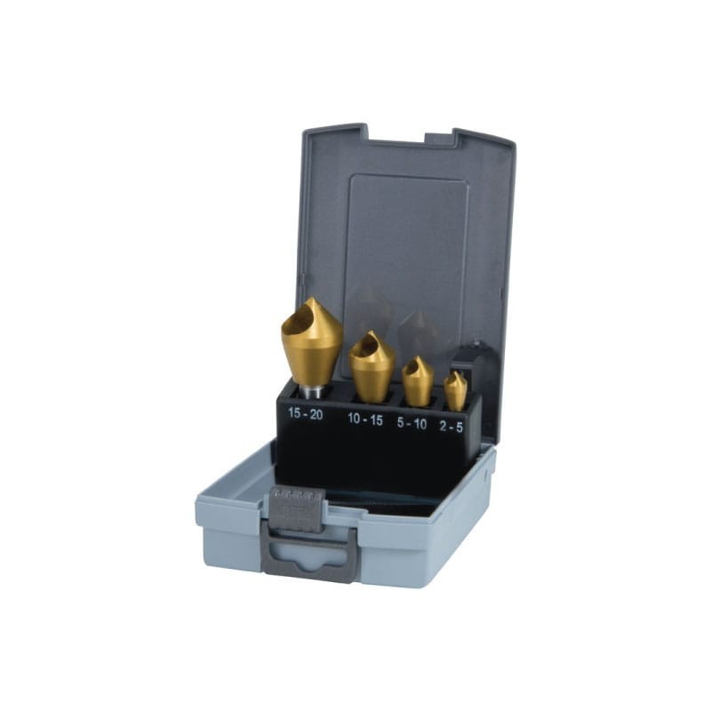 RUKO Slotted Taper And Deburring  Countersinker Set 90°  HSS-TIN