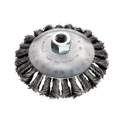 PFERD Threaded Bevel Brushes, Knotted - Steel Wire (ST) Combitwist Type POS KBG 10013/M14 CT ST 0,50 (BL 1 Un)
