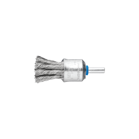 PFERD Shank Mounted End Brushes, Knotted - Stainless Steel Wire (Inox) PBG 1919/6 Inox 0,15