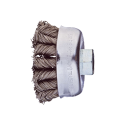 PFERD Threaded Cup Brushes, Knotted - Steel Wire (ST) Combitwist Type