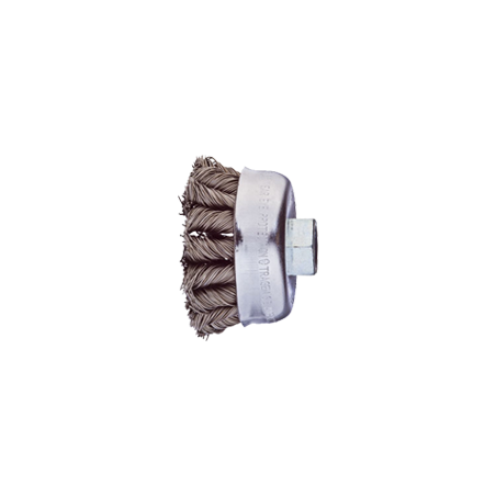 PFERD Threaded Cup Brushes, Knotted - Steel Wire (ST) Combitwist Type