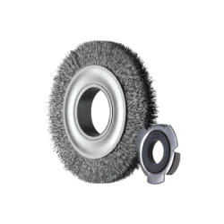 PFERD Wheel Brushes, Crimped, Wide, Universsal Use - Stainless Steel Wire (Inox) POS RBU 15025/AK32-2 Inox 0,30