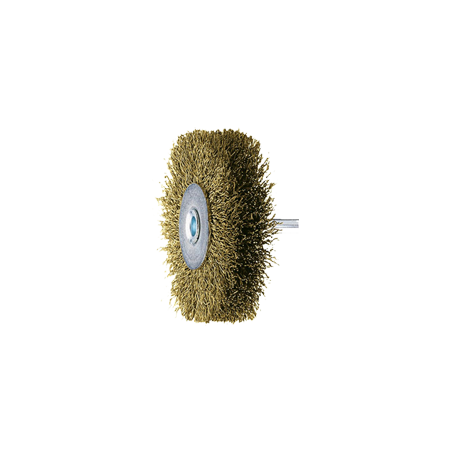 PFERD Shank Mounted Wheel Brushes, Crimped - Brass Wire (Mes) RBU 7015/6 Mes 0,30