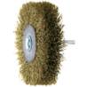 PFERD Shank Mounted Wheel Brushes, Crimped - Brass Wire (Mes) RBU 7015/6 Mes 0,30