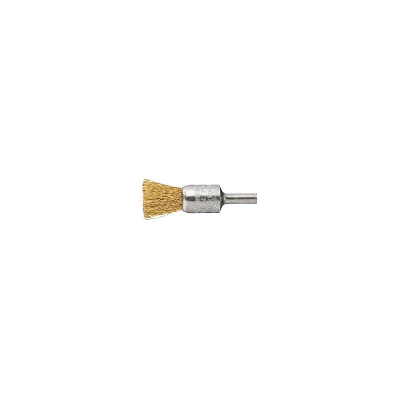 PFERD Shank Mounted End Brushes, Crimped - Brass Wire (Mes) PBU 3029/6 Mes 0,50