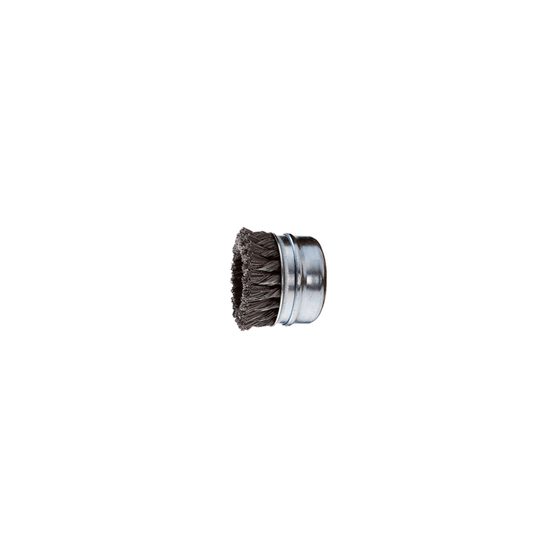 PFERD Threaded Cup Brushes, Knotted, With Bridle - Steel Wire (ST) TBGR 80/M14 ST 0,50