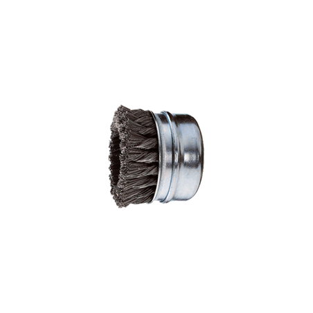 PFERD Threaded Cup Brushes, Knotted, With Bridle - Steel Wire (ST) TBGR 80/M14 ST 0,50