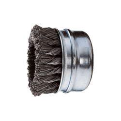 PFERD Threaded Cup Brushes, Knotted - Stainless Steel Wire (Inox) POS TBG 65/M14 Inox 0,35 (BL 1 Un)