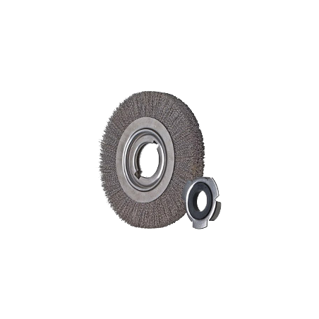 PFERD Wheel Brushes, Crimped, Wide, Industrial Use - Stainless Steel Wire (Inox) RBU 15038/AK32-2 Inox 0,30