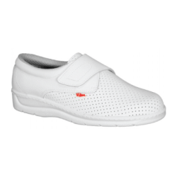 SAPATO PELE BRANCA APERTO COM VELCRO
