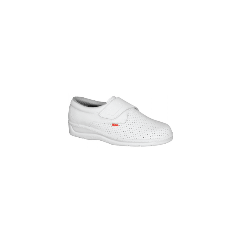 Sapato Pele Branca Aperto com Velcro CHEMITOOL
