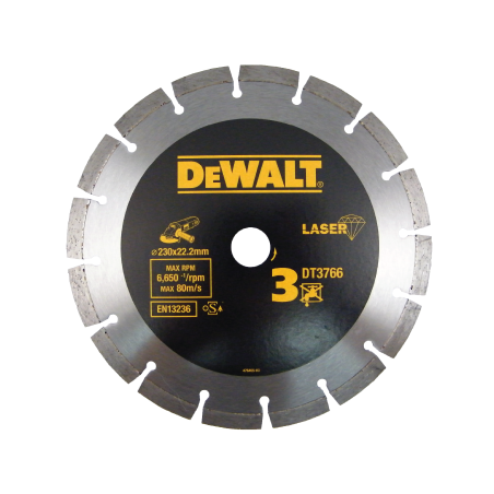 Disco de Diamante de Alto Rendimiento para El Corte de Materiales de Duros/Granitos 230x22.2mm DeWALT