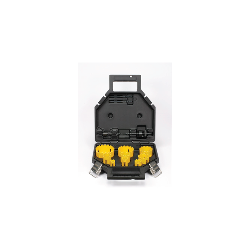 Juego de 13 piezas para Electricista en Maleta de Plástico DeWalt (ø 16, 19, 25, 32, 38, 44, 48, 51, 64 mm)