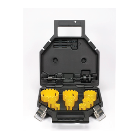 Conjunto de 13 Peças para Eletricistas em Mala Plástica DeWalt (ø 16, 19, 25, 32, 38, 44, 48, 51, 64 mm)