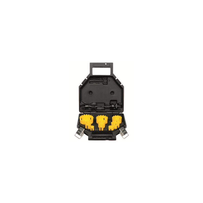 Juego de 13 piezas para Electricista en Maleta de Plástico DeWalt (ø 22, 29, 35, 38, 44, 57, 64, 76 mm)