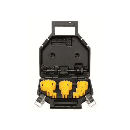 DeWalt Set of 13 Pieces for Electricians in Plastic Bags (ø 22, 29, 35, 38, 44, 57, 64, 76 mm)