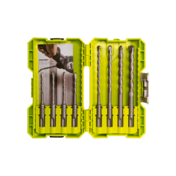 Ryobi Set of 8 Drill Bits SDS+