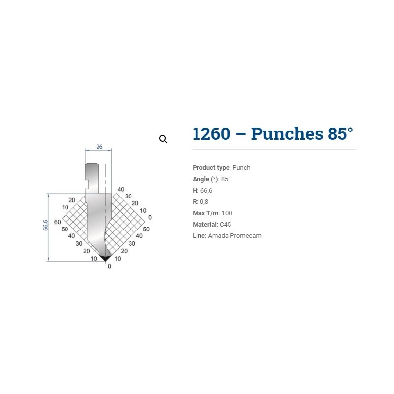 PUNCAO V 85º L=835 (1260)