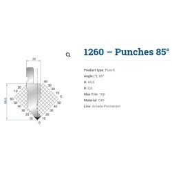 PUNCAO V 85º L=805 FRACCION. (1260)