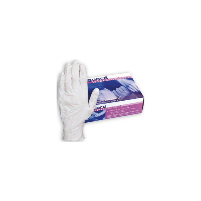 Luva De Proteção Em Latex Descartável Com Pó Ambidestras CHEMITOOL