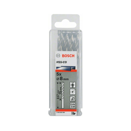 HSS-Co DIN338: 11,0 x 94 x 142: 5 uds