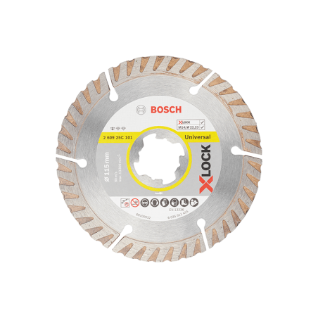 Disco de Diamante para Uso Universal X-LOCK 115 mm BOSCH