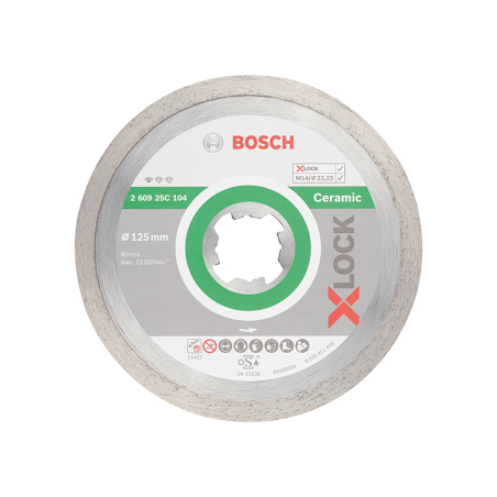 Disco de Diamante para Azulejos/Cerâmica X-LOCK 125mm BOSCH