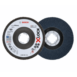 BOSCH 115 mm Grain 60 Grinding Disc X-Lock - 2 Pieces