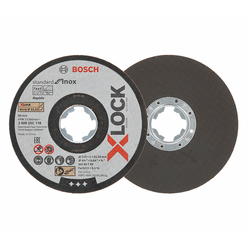 BOSCH 115 x 1mm Cutting Discs Standard for Stainless Steel X-LOCK - 5 Pieces BOSCH 115 x 1mm Cutting Discs Standard for Stainless Steel X-LOCK - 5 Pieces