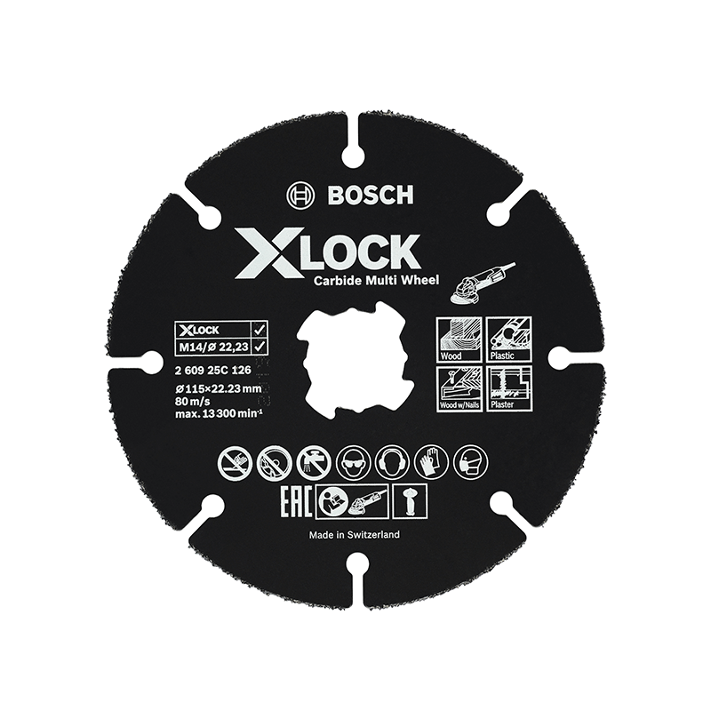 BOSCH 115 mm Cutting Disc Carbide Multi Wheel X-LOCK BOSCH 115 mm Cutting Disc Carbide Multi Wheel X-LOCK