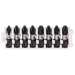 BOSCH 25 mm Screwdriver Bit - 8 Pieces